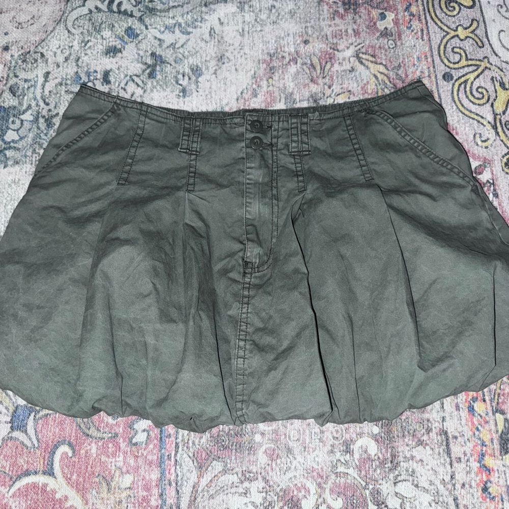 Witty Fox Green cargo mini Skirt